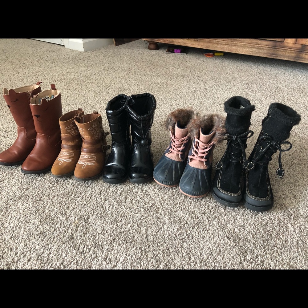Toddler girl size 9 boot lot
